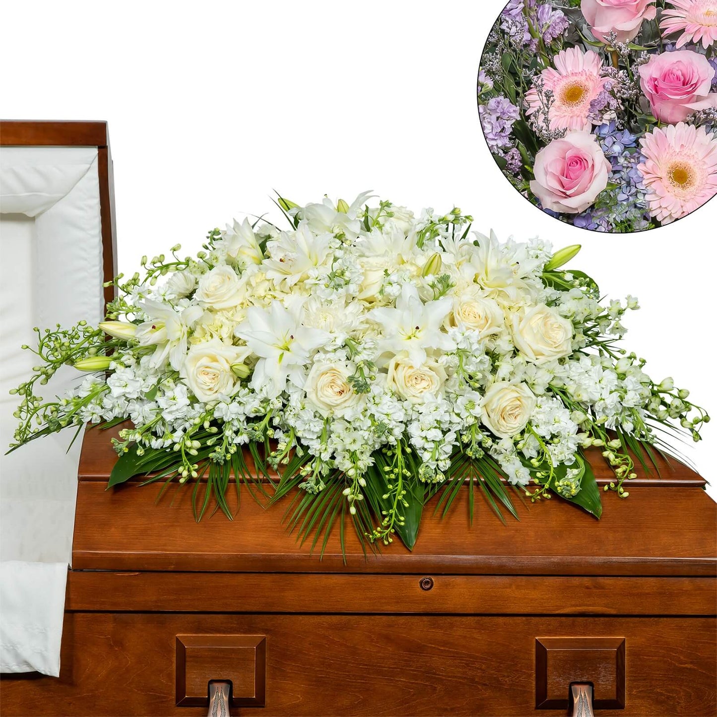 Pure Serenity Casket Spray