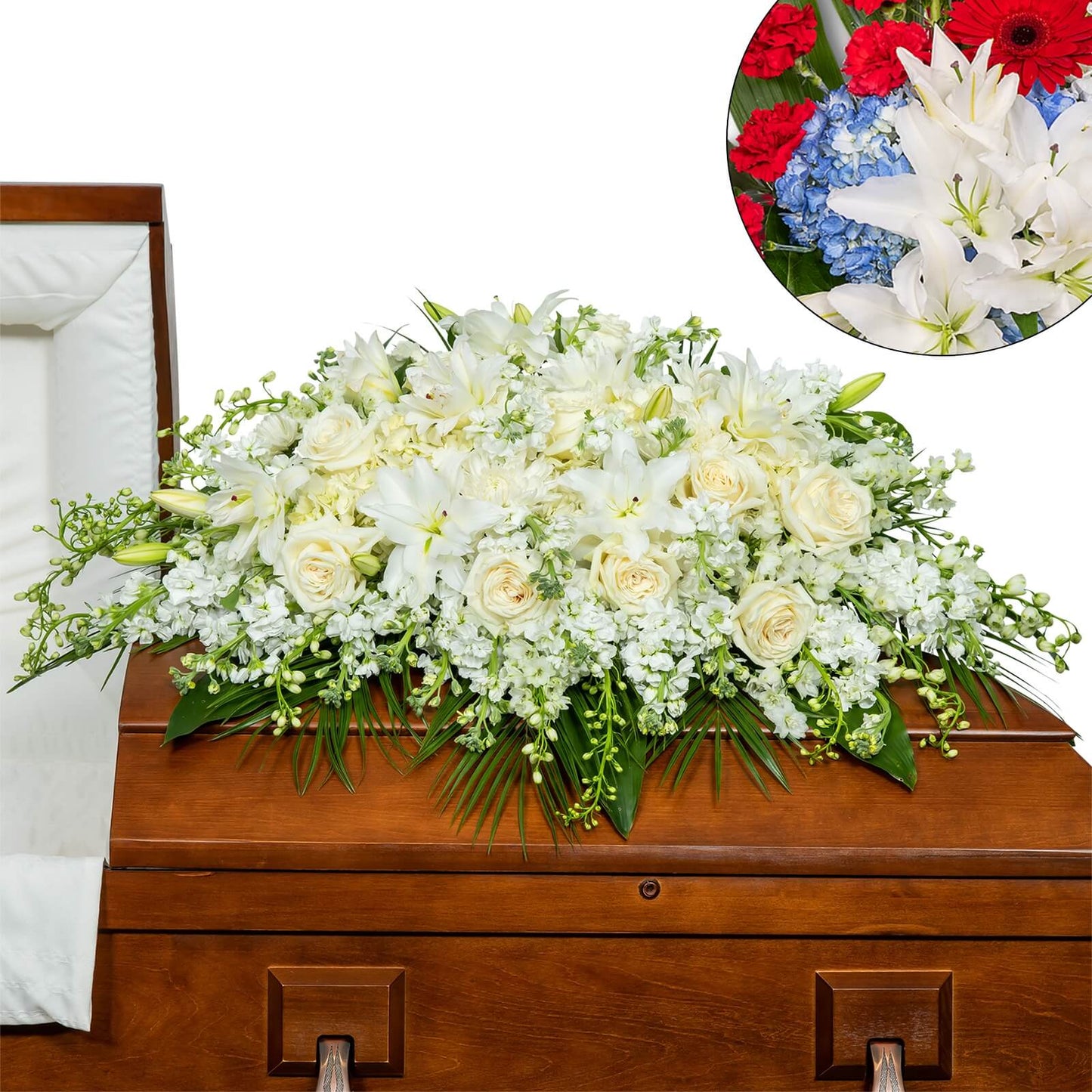 Pure Serenity Casket Spray