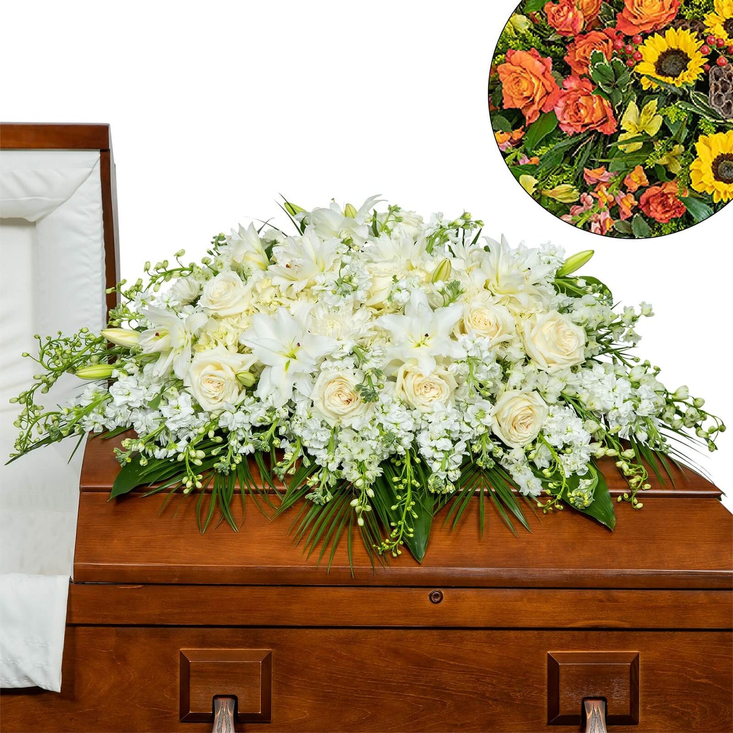 Pure Serenity Casket Spray
