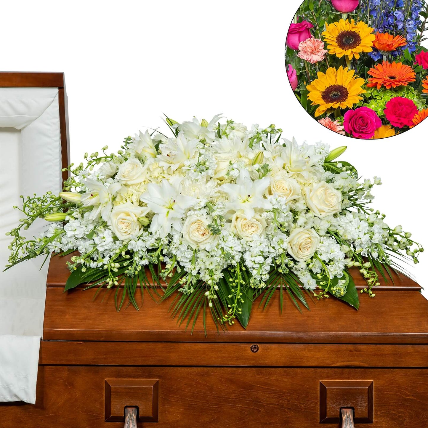 Pure Serenity Casket Spray