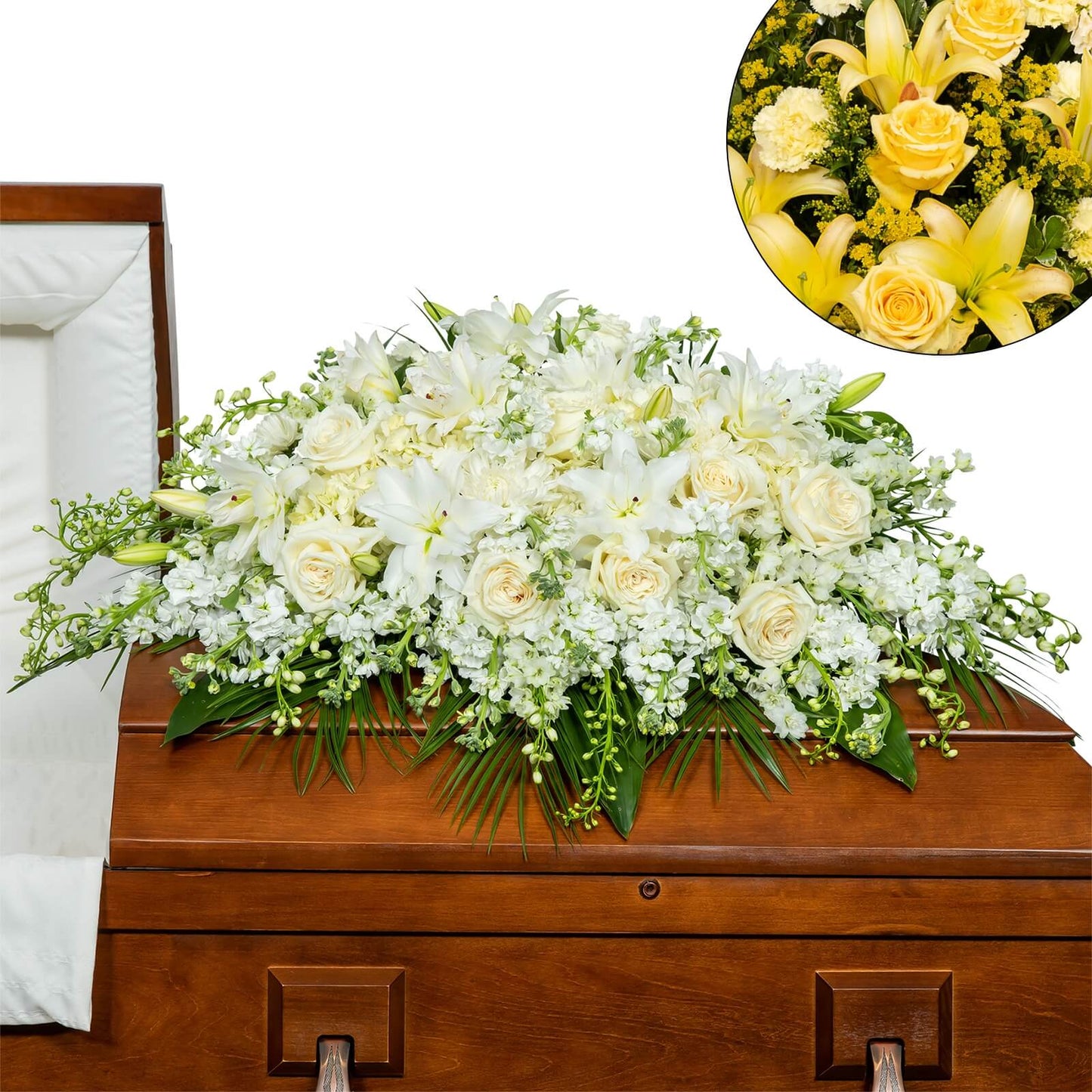 Pure Serenity Casket Spray